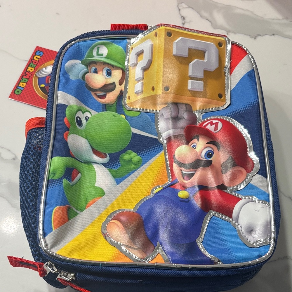 Nintendo Super Mario Lunch Box Lunch Bag New with Kids Back to School